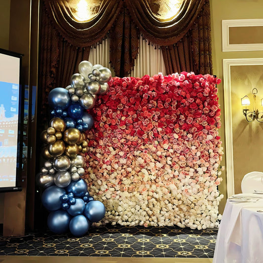 Gradient Ombre Flower Wall