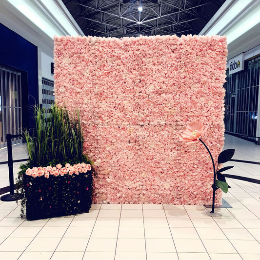 Pink Blush Flower Wall