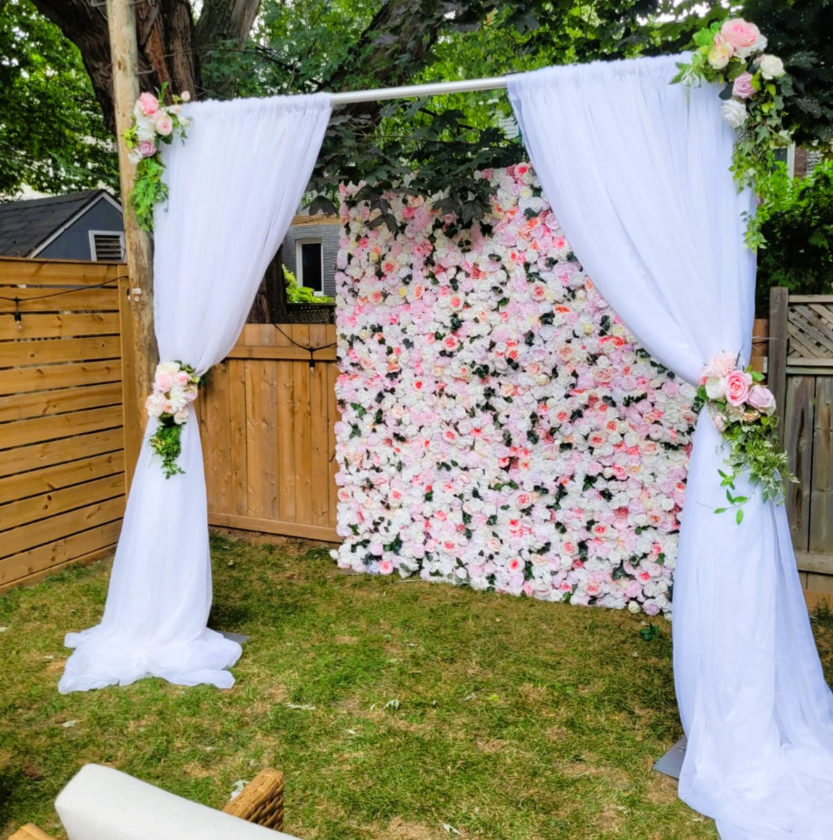 Waterloo Flower Wall Backdrop