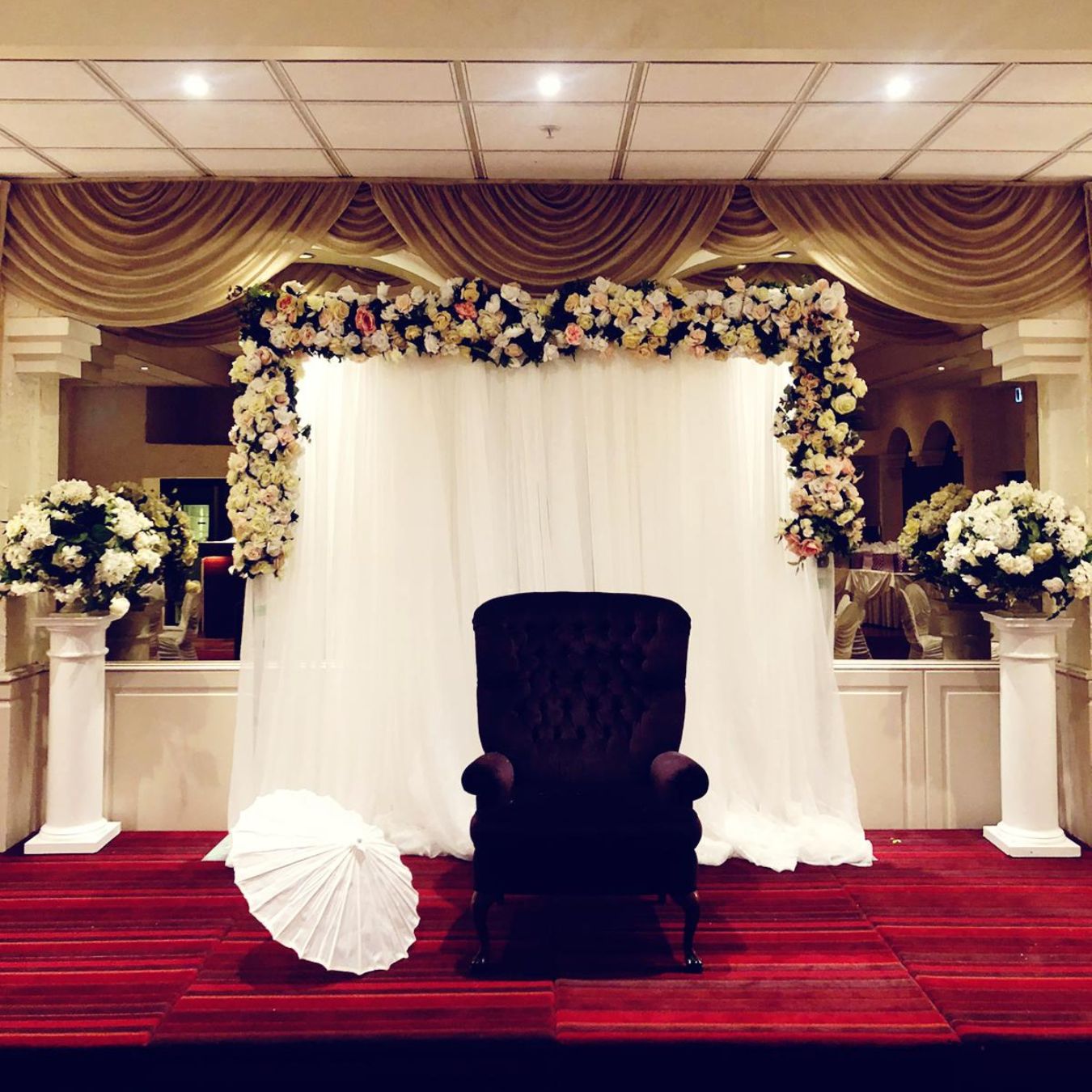 Ancaster Flower Wall Backdrop