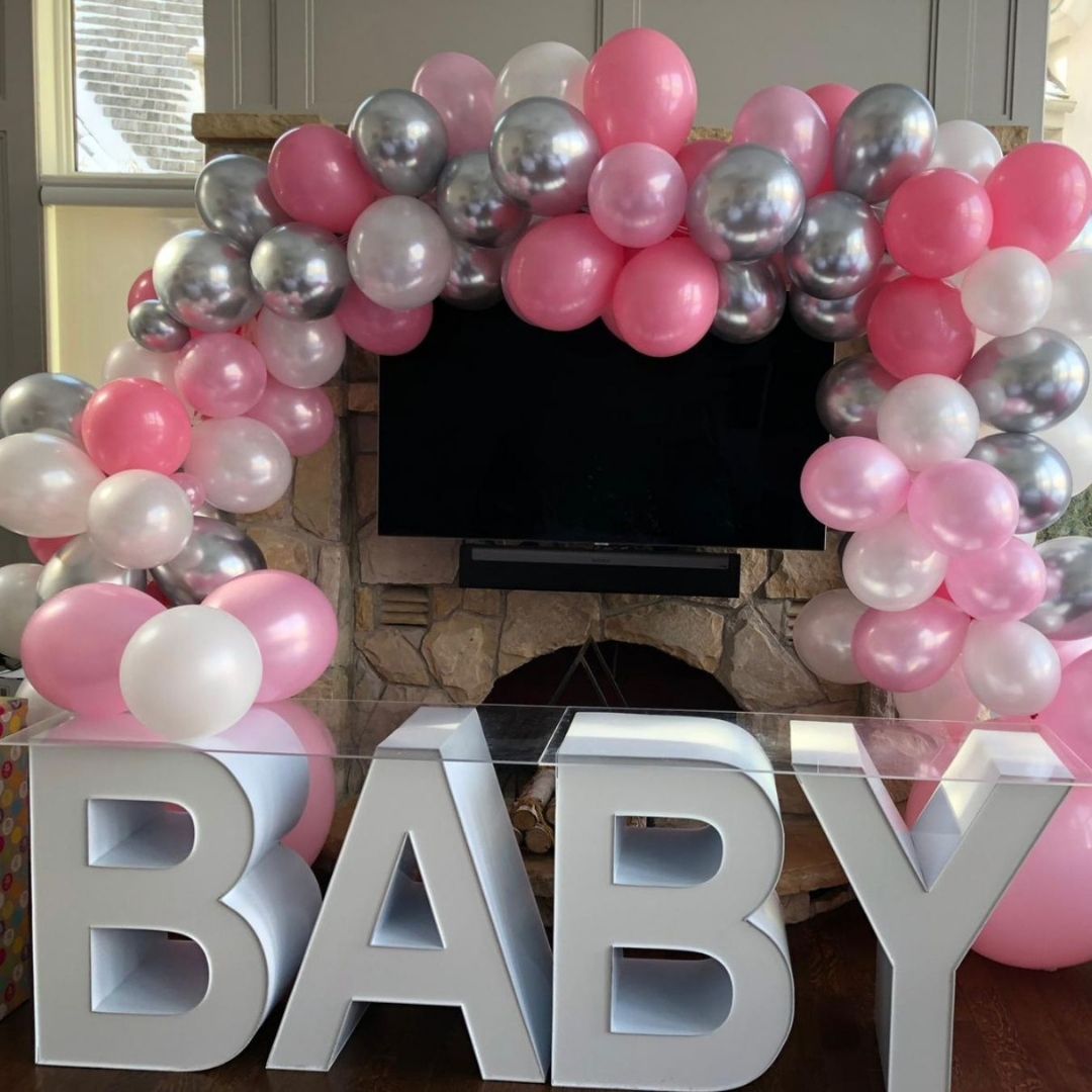 BABY Marquee Block Letters with Table