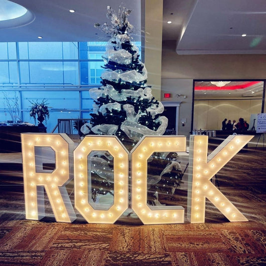 Custom Merquee Letters with Lights