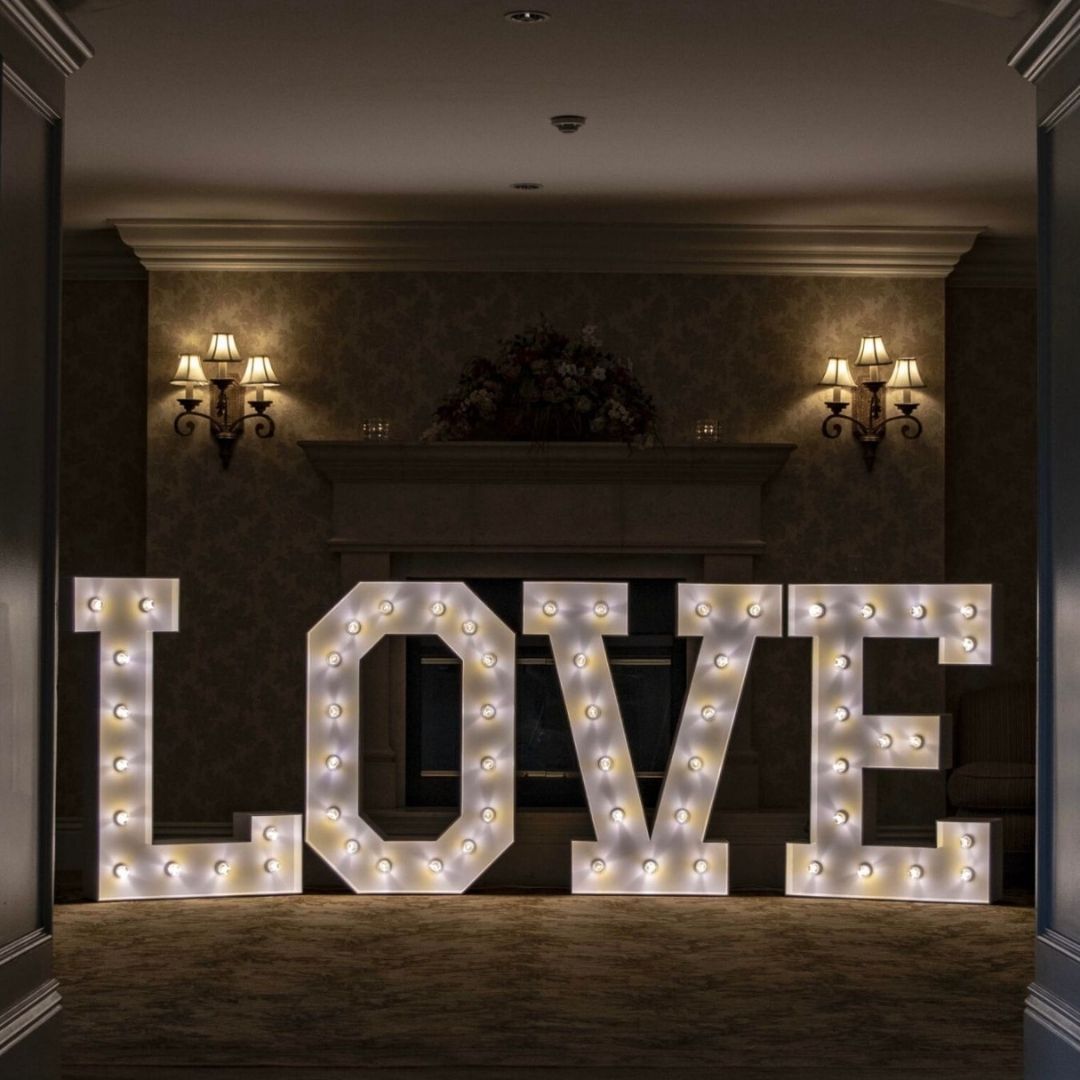 Love Marquee Letters with Lights