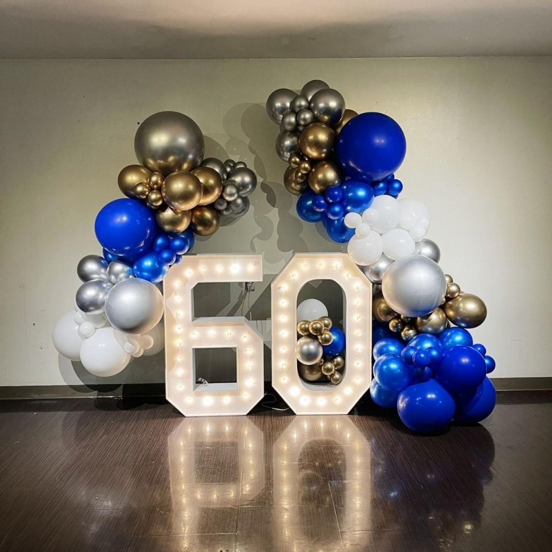 Marquee Numbers with Lights
