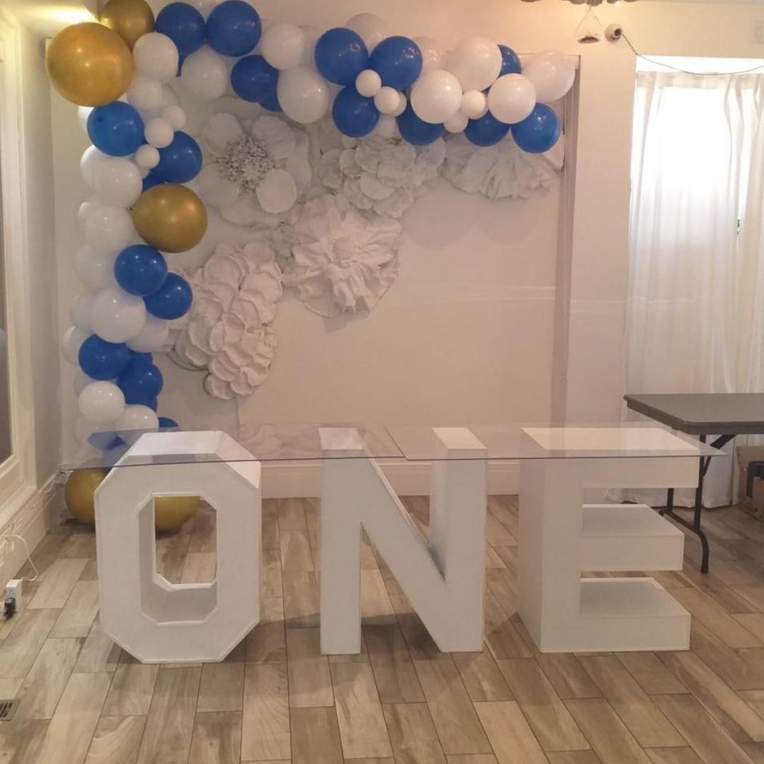 ONE Marquee Block Letters with Table