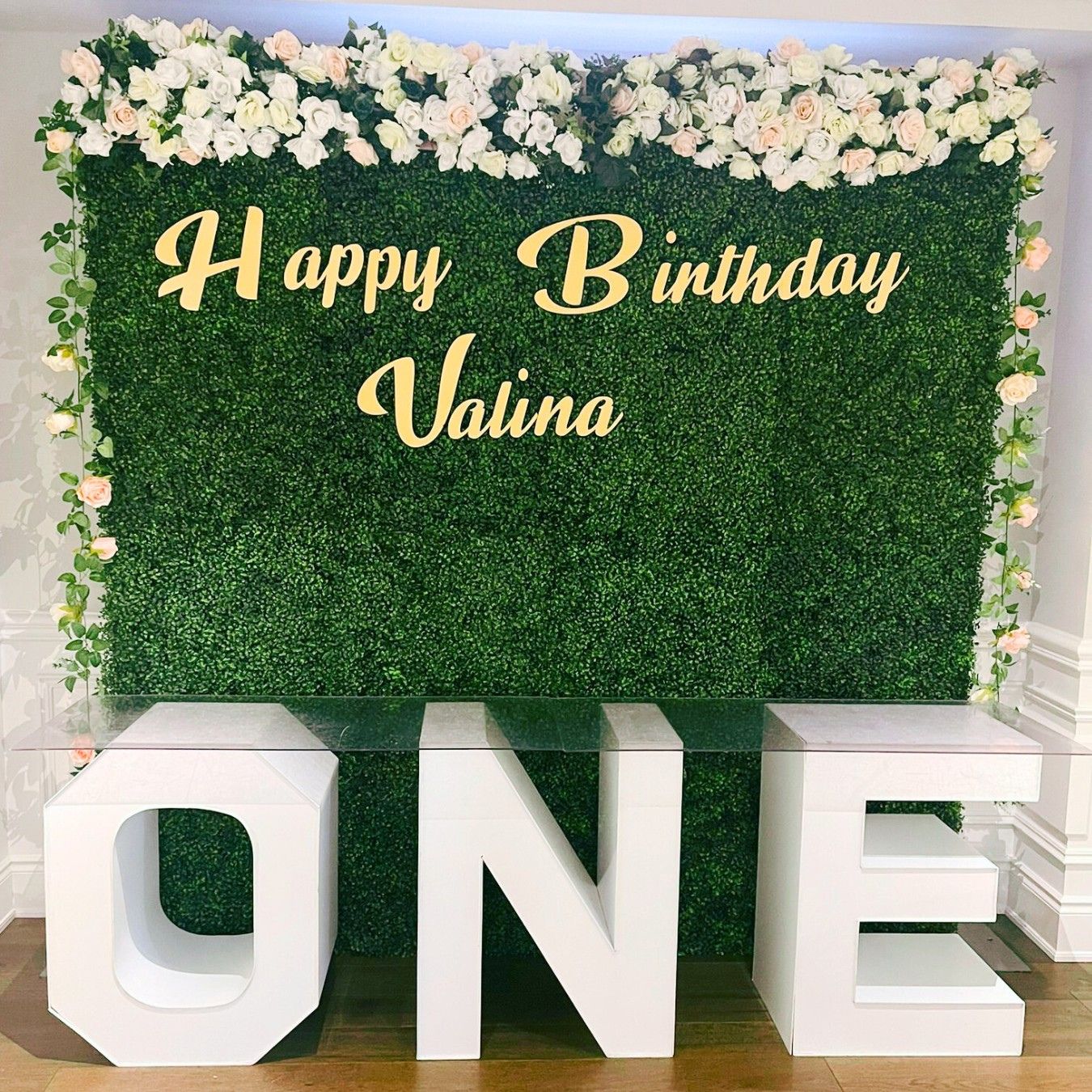 ONE Marquee Block Letters with Table