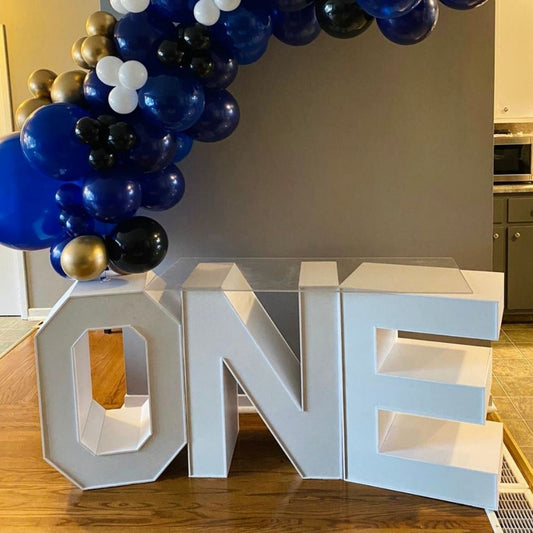 ONE Marquee Block Letters with Table