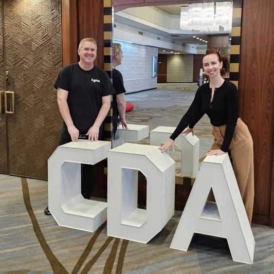 Custom Marquee Block Letters with Table