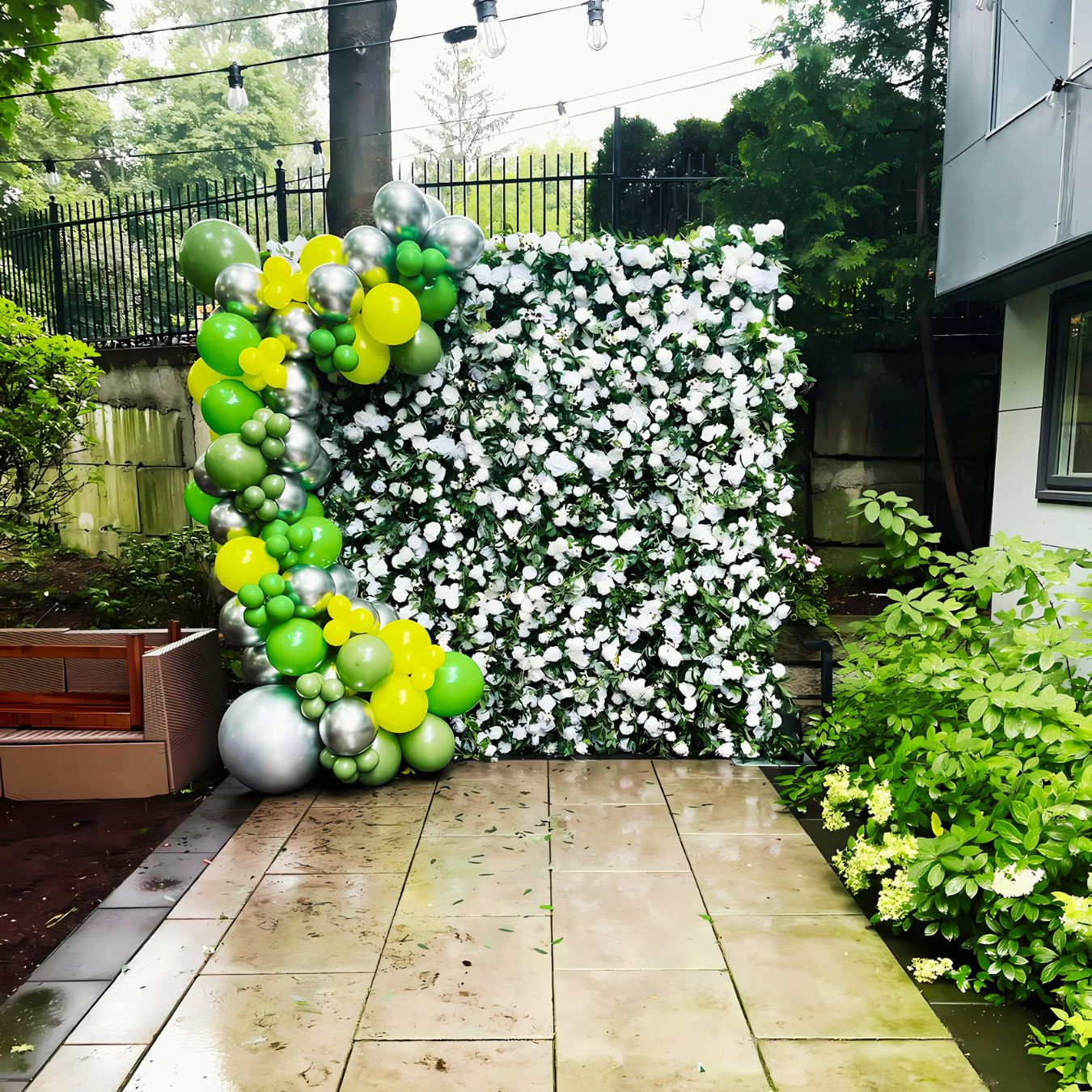 Garden Green Flower Wall