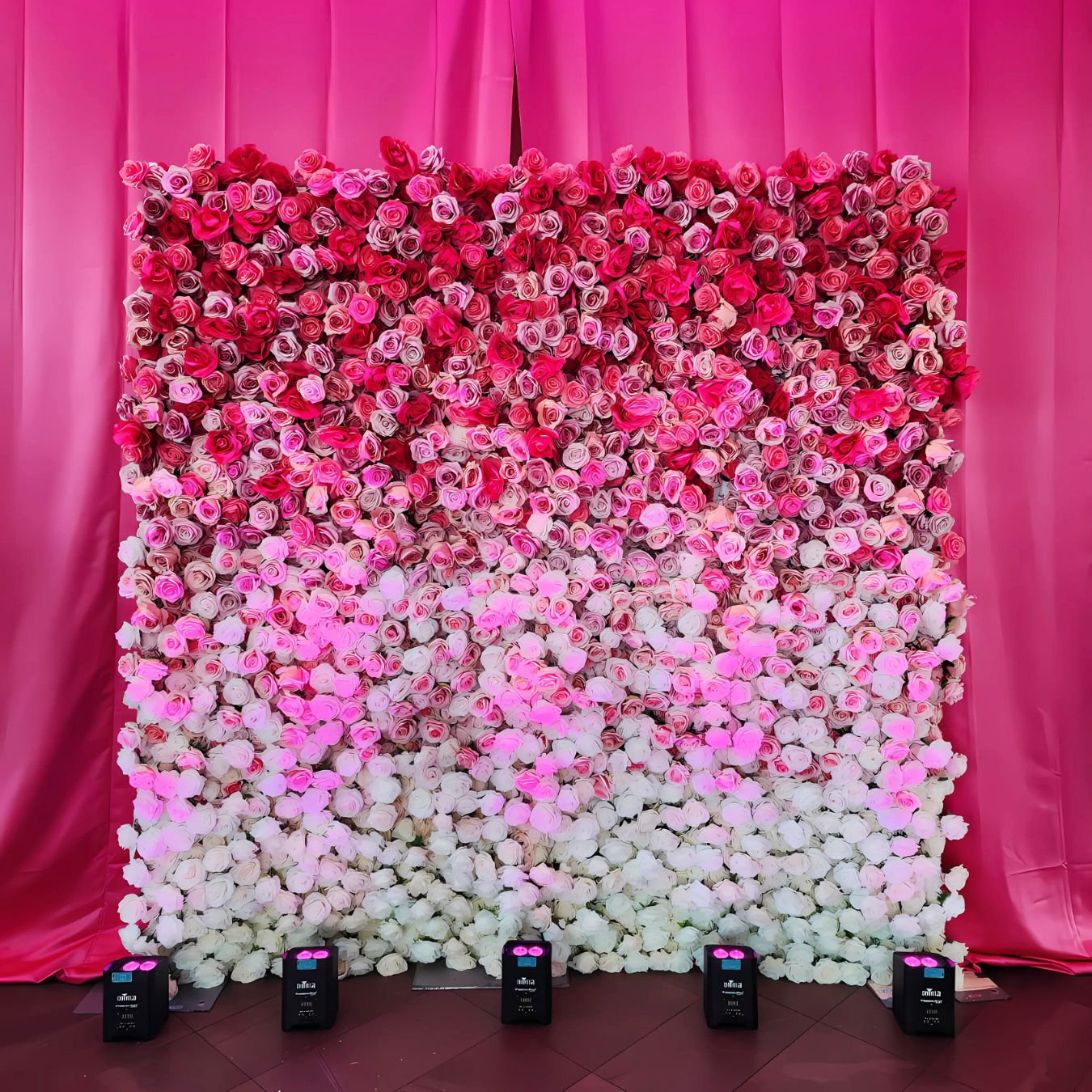 Gradient Ombre Flower Wall