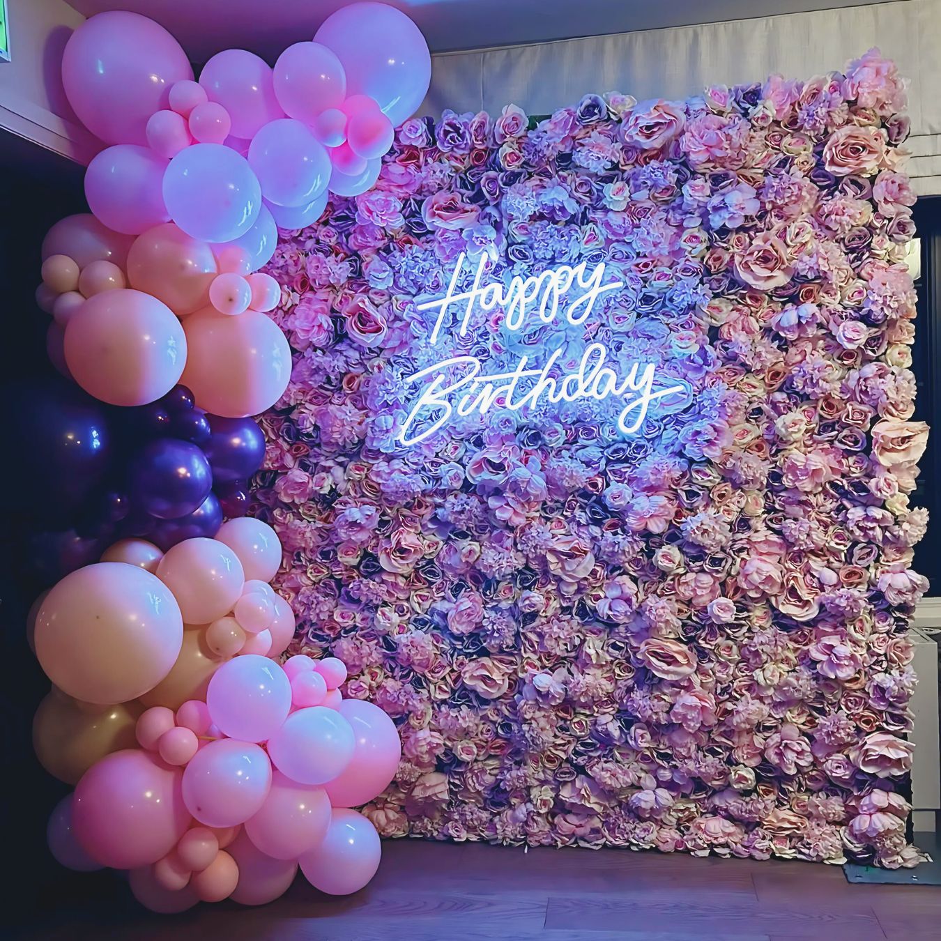 Lavender Flower Wall