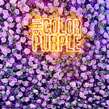 Purple Flower Wall